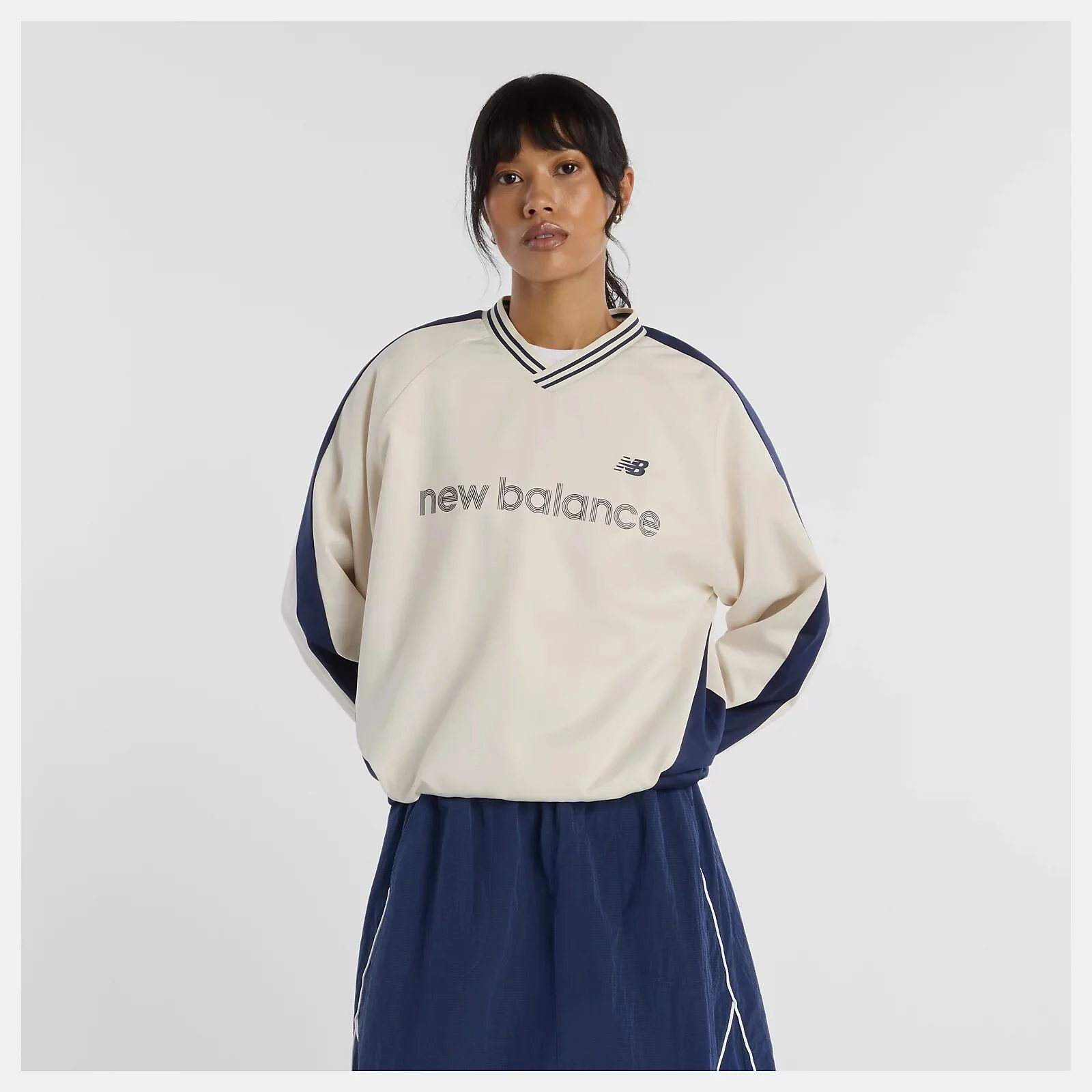 Satin Woven Pullover